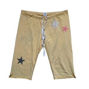 Vintage Y2K Victoria Secret PINK Capri Sweatpants Yellow